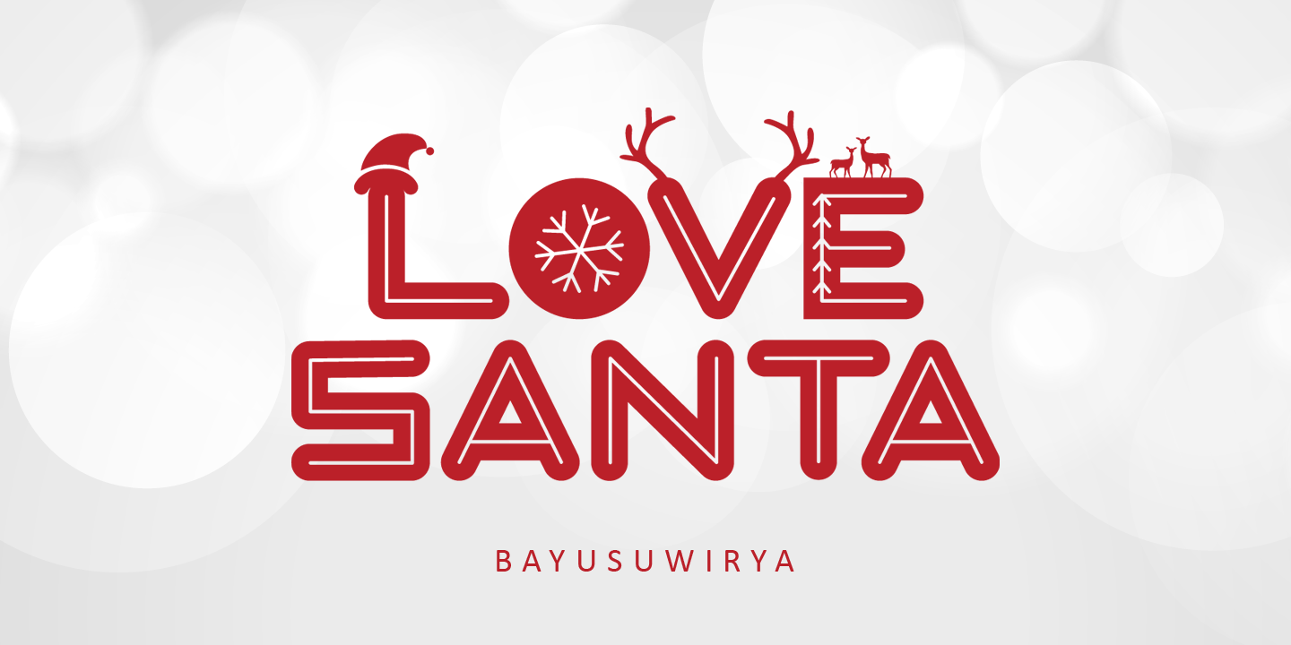 Example font Love Santa #1